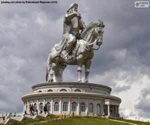 Puzzle Ιππικό άγαλμα του Τζένγκις Χαν, Μογγολία